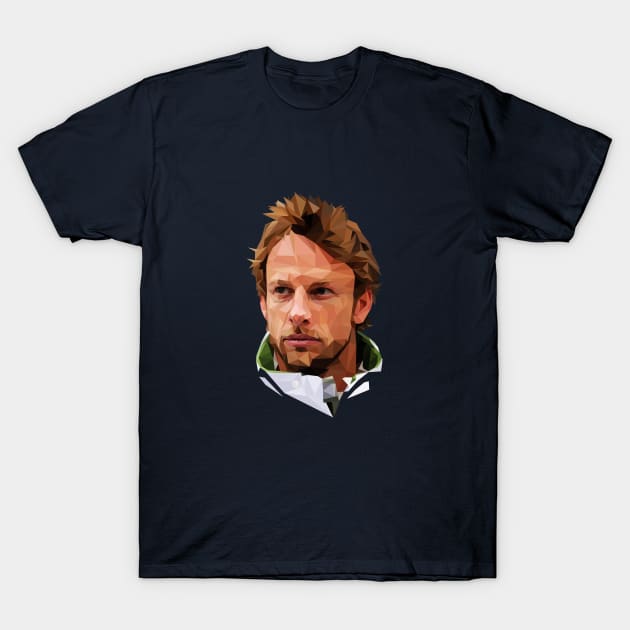 Jenson Button low poly T-Shirt by pxl_g